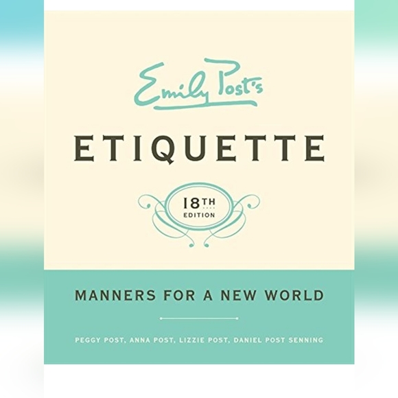 Emily Post's Etiquette 18th Edition Book New. Peggy Post. Anna Post. Lizzie Post - Picture 3 of 5
